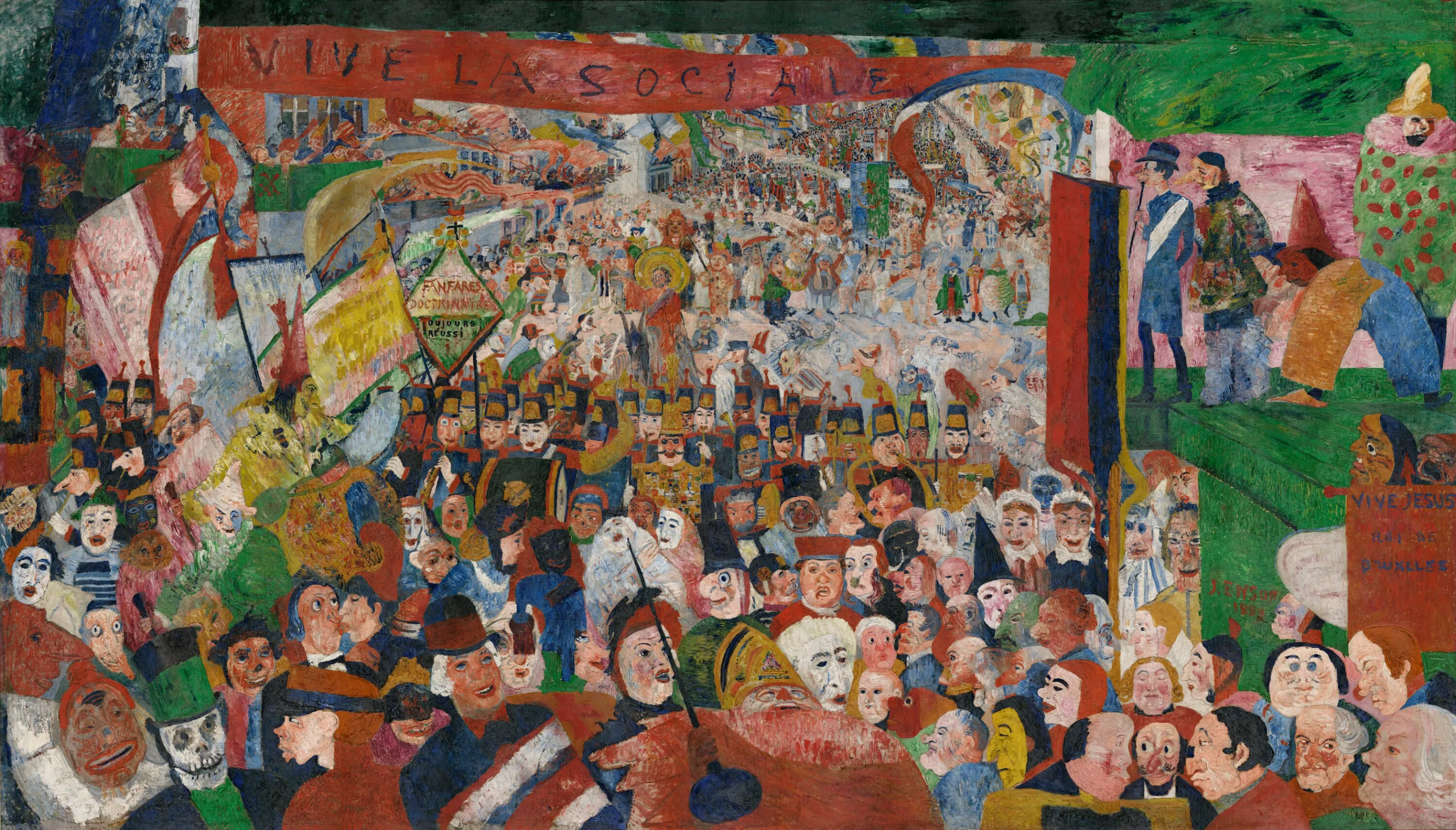 Christ's Entry into Brussels in 1889, 1888 - James Ensor - fr.wikipedia.org